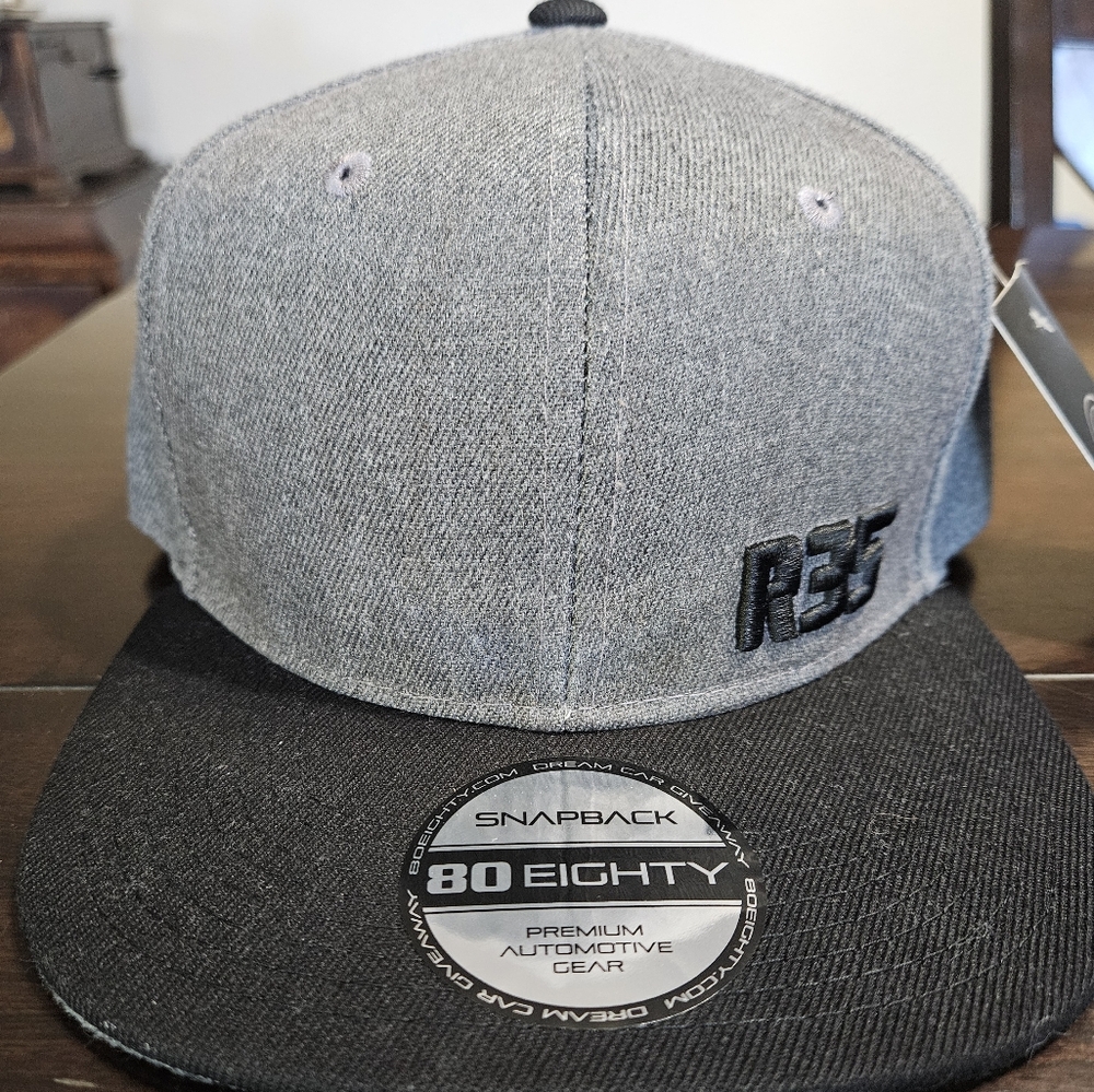 80 Eighty Gray Snapback Hat for men